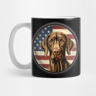 Patriotic Vizsla Mug